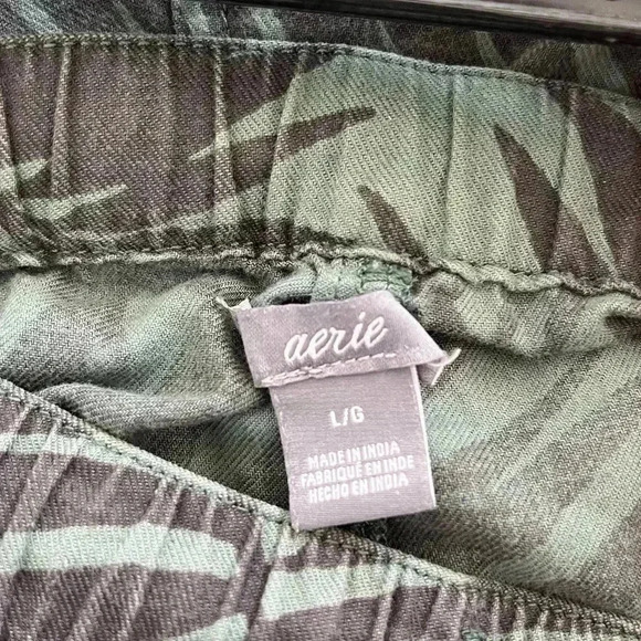 American eagle palm print green drawstring shorts size large - Picture 4 of 5